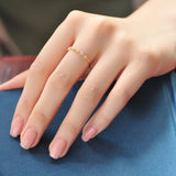 White Topaz Celestial Ring (Yellow Gold)