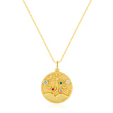 Libra Zodiac Mantra Necklace