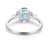 Stellar Aquamarine Ring (White Gold)
