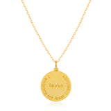 Taurus Zodiac Mantra Necklace