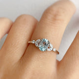 Stellar Aquamarine Ring (White Gold)