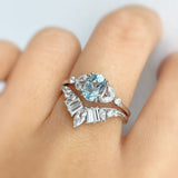 Stellar Aquamarine Ring (White Gold)