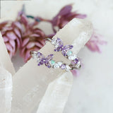 Monarch Butterfly Amethyst Opal Ring