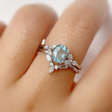 Stellar Aquamarine Ring (White Gold)