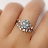 Stellar Aquamarine Ring (White Gold)