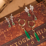Blair Green Moss Agate Earrings