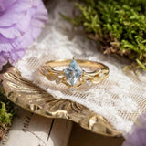 Victorian Lace Sky Blue Topaz Ring©