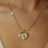 Star Guardian Amulet Necklace (Yellow Gold)