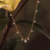Stardust Garland Floating Diamond Necklace