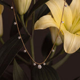 Stardust Garland Floating Diamond Necklace
