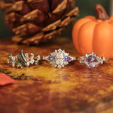Moonflower Amethyst Ring