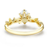 14K Yellow Gold - Everlasting Oval Cut Lab Diamond Ring© - Size 9.5