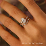 Everlasting Pear Cut Moissanite Ring©