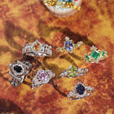 Elaria Amethyst Ring - The Emberwing Tale