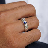 Mallorn Leaf Sapphire Band (Male)