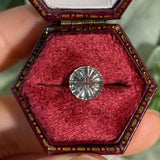 0.89 CT Round Pale Blue Green Montana Sapphire: Starbrite Cut by John Dyer