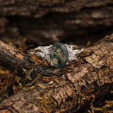 Enchanted Garden Oval Cut Moss Agate Ring©