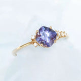 Tanzanite Diamond Ring