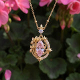 Astral Bloom Morganite Necklace