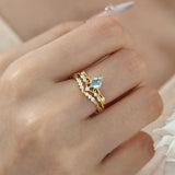 Hearty Heart Stacking Band (Yellow Gold)