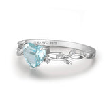 Everlasting Heart Sky Blue Topaz Ring©