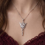 Evenfall Star White Topaz Necklace