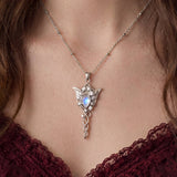 Evenfall Star Moonstone Necklace