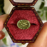 1.66 CT Oval Green Tourmaline: Starbrite Cut by John Dyer