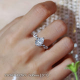 Everlasting Pear Cut Moissanite Ring©