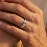 Oakleaf Moss Agate Ring (Male)