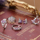 Monarch Butterfly Amethyst Opal Ring