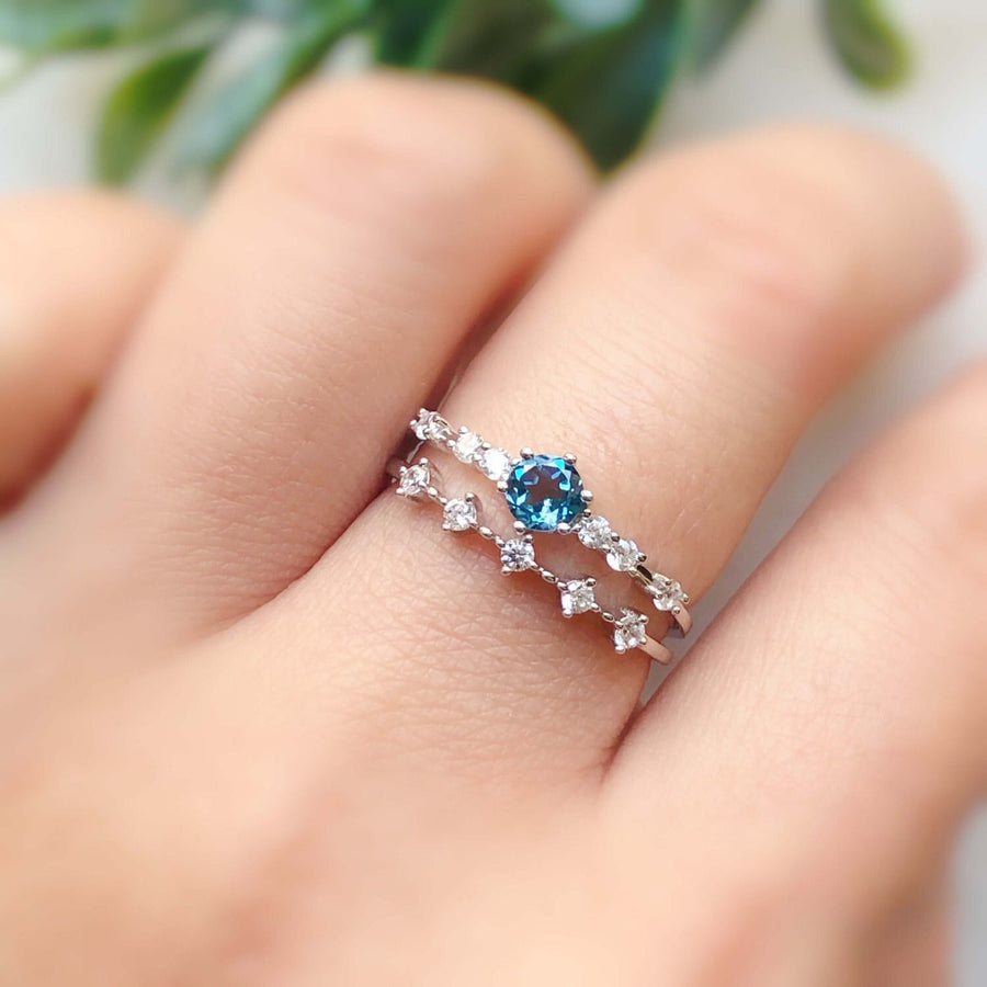 The Center of the Universe Blue Topaz Ring