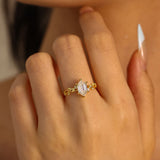 Everlasting Hexagon Moissanite Ring©