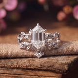 Everlasting Hexagon Cut Moissanite Ring©