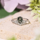 Angelique Tulip Moss Agate Ring