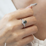 Angelique Tulip Moss Agate Ring