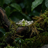 Springtide Bloom Peridot Ring