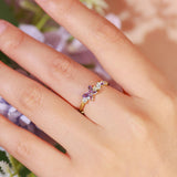 Monarch Butterfly Amethyst Set (Yellow Gold)