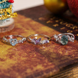 Monarch Butterfly Amethyst Opal Ring
