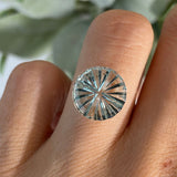 3.57 CT Round Aquamarine: Starbrite Cut by John Dyer