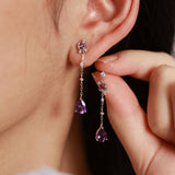 Moonbeam Nightfall Amethyst Earrings