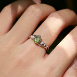 Springtide Bloom Peridot Ring