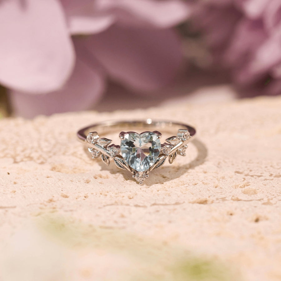 Heart’s Desire Aquamarine Ring©