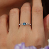 The Center of the Universe Blue Topaz Ring