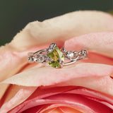 Springtide Bloom Peridot Ring