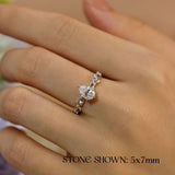 Everlasting Pear Cut Moissanite Ring©