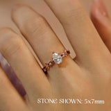 Everlasting Pear Cut Moissanite Ring©