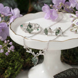 Verdant Moss Agate Stud Earrings