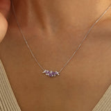 Violet Grapevine Amethyst Necklace and Earrings Set