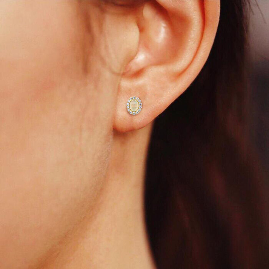 Manifestation Opal Earring Studs